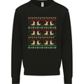 Christmas Bearded Dragon Xmas Reptile Mens Sweatshirt Jumper Black