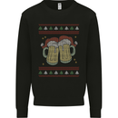 Christmas Beers Funny Xmas Alcohol Drunk Kids Sweatshirt Jumper Black