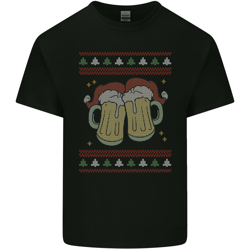 Christmas Beers Funny Xmas Alcohol Drunk Kids T-Shirt Childrens Black