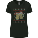 Christmas Beers Funny Xmas Alcohol Drunk Womens Wider Cut T-Shirt Black