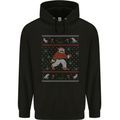 Christmas Bigfoot Funny Xmas Childrens Kids Hoodie Black