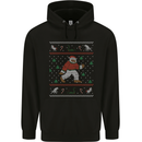 Christmas Bigfoot Funny Xmas Mens 80% Cotton Hoodie Black