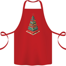 Christmas Board Games Xmas Tree Cotton Apron 100% Organic Red