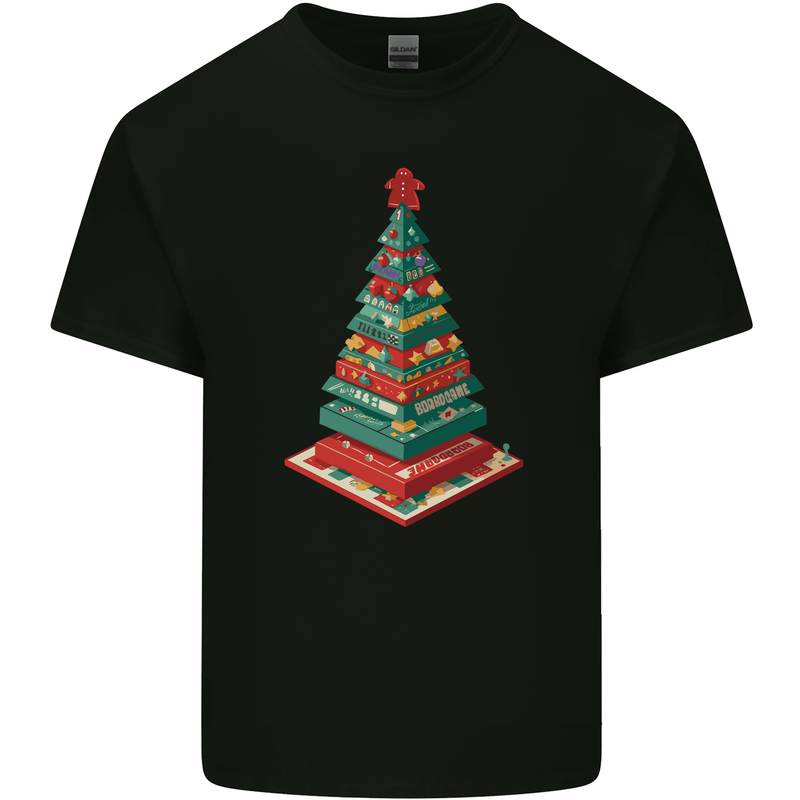 Christmas Board Games Xmas Tree Kids T-Shirt Childrens Black