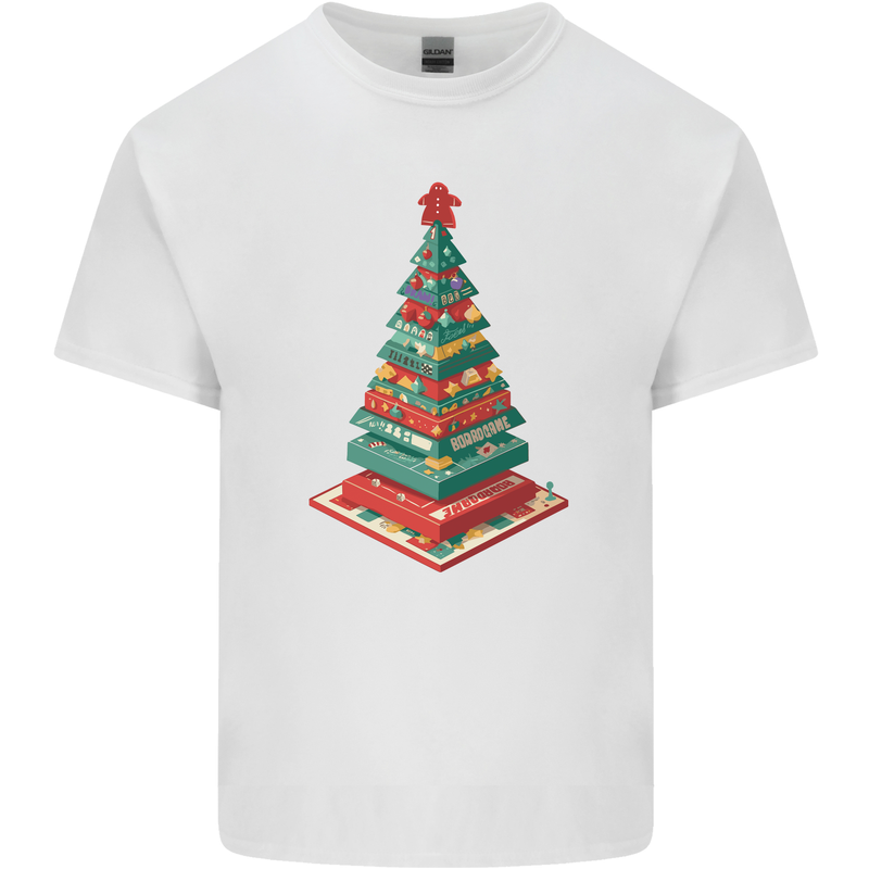 Christmas Board Games Xmas Tree Kids T-Shirt Childrens White