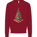 Christmas Board Games Xmas Tree Mens Sweatshirt Jumper Red