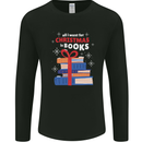 Christmas Books Funny Xmas Reading Bookworm Mens Long Sleeve T-Shirt Black