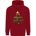 Christmas Boxer Dog Xmas Tree Funny Childrens Kids Hoodie Red