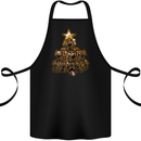 Christmas Boxer Dog Xmas Tree Funny Cotton Apron 100% Organic Black