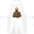 Christmas Boxer Dog Xmas Tree Funny Cotton Apron 100% Organic White