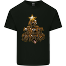 Christmas Boxer Dog Xmas Tree Funny Mens Cotton T-Shirt Tee Top Black