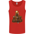 Christmas Boxer Dog Xmas Tree Funny Mens Vest Tank Top Red