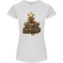 Christmas Boxer Dog Xmas Tree Funny Womens Petite Cut T-Shirt White