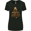 Christmas Boxer Dog Xmas Tree Funny Womens Wider Cut T-Shirt Black