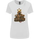 Christmas Boxer Dog Xmas Tree Funny Womens Wider Cut T-Shirt White