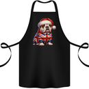 Christmas British Bulldog Union Jack Dog Xmas Cotton Apron 100% Organic Black