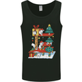 Christmas Cat House Funny Winter Xmas Mens Vest Tank Top Black