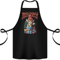 Christmas Cat Meowy Xmas Funny Cotton Apron 100% Organic Black