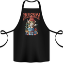 Christmas Cat Meowy Xmas Funny Cotton Apron 100% Organic Black