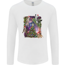 Christmas Cats and Tree Mens Long Sleeve T-Shirt White