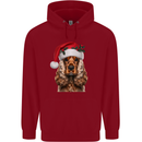 Christmas Cocker Spaniel Xmas Dog Childrens Kids Hoodie Red