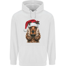 Christmas Cocker Spaniel Xmas Dog Childrens Kids Hoodie White