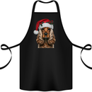 Christmas Cocker Spaniel Xmas Dog Cotton Apron 100% Organic Black