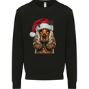 Christmas Cocker Spaniel Xmas Dog Kids Sweatshirt Jumper Black