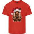Christmas Cocker Spaniel Xmas Dog Kids T-Shirt Childrens Red