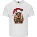 Christmas Cocker Spaniel Xmas Dog Kids T-Shirt Childrens White