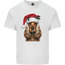 Christmas Cocker Spaniel Xmas Dog Mens Cotton T-Shirt Tee Top White
