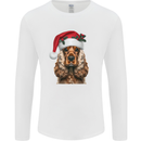Christmas Cocker Spaniel Xmas Dog Mens Long Sleeve T-Shirt White
