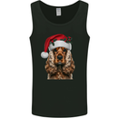 Christmas Cocker Spaniel Xmas Dog Mens Vest Tank Top Black