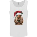 Christmas Cocker Spaniel Xmas Dog Mens Vest Tank Top White