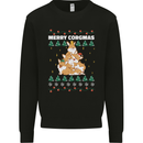 Christmas Corgi Dog Tree Xmas Kids Sweatshirt Jumper Black