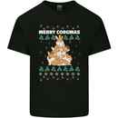Christmas Corgi Dog Tree Xmas Kids T-Shirt Childrens Black