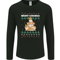 Christmas Corgi Dog Tree Xmas Mens Long Sleeve T-Shirt Black