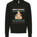 Christmas Corgi Dog Tree Xmas Mens Sweatshirt Jumper Black