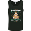 Christmas Corgi Dog Tree Xmas Mens Vest Tank Top Black