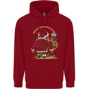 Christmas Crypto Bull Xmas Cryptocurrency Mens 80% Cotton Hoodie Red
