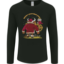 Christmas Crypto Bull Xmas Cryptocurrency Mens Long Sleeve T-Shirt Black