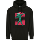 Christmas Dabbing Alien Xmas UFO Childrens Kids Hoodie Black