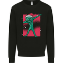 Christmas Dabbing Alien Xmas UFO Mens Sweatshirt Jumper Black