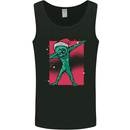 Christmas Dabbing Alien Xmas UFO Mens Vest Tank Top Black