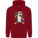 Christmas Dabbing Penguin Funny Xmas Childrens Kids Hoodie Red