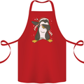 Christmas Dabbing Penguin Funny Xmas Cotton Apron 100% Organic Red