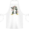 Christmas Dabbing Penguin Funny Xmas Cotton Apron 100% Organic White