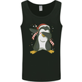 Christmas Dabbing Penguin Funny Xmas Mens Vest Tank Top Black