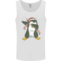 Christmas Dabbing Penguin Funny Xmas Mens Vest Tank Top White