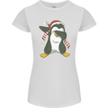 Christmas Dabbing Penguin Funny Xmas Womens Petite Cut T-Shirt White